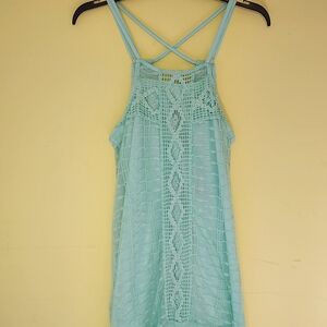 Lace Aqua-colored dress